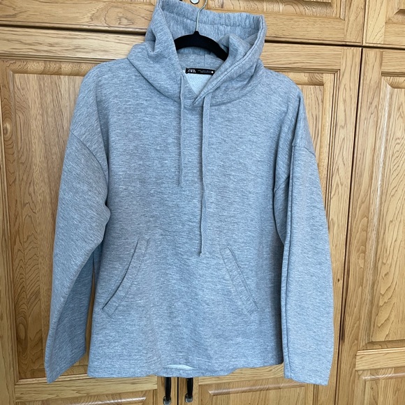 Zara Other - Zara Basic Grey Hoodie with Front Pocket